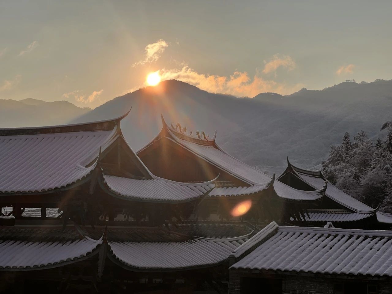 敬颂时绥，顺问冬安 ▍福建宝刹雪景大赏